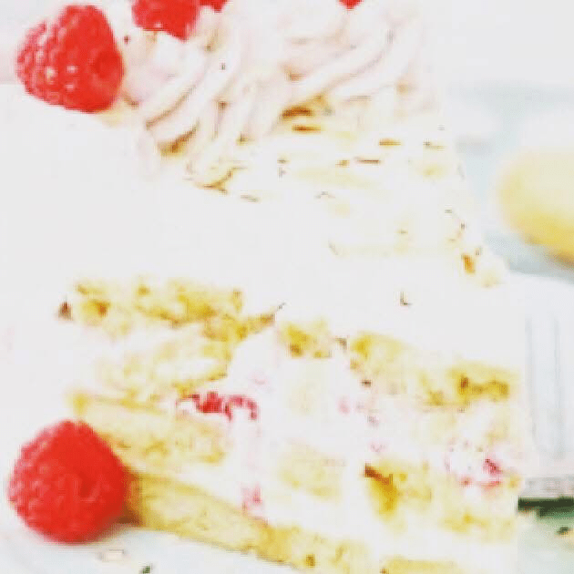 Raspberry Almond Shortcake Cake
